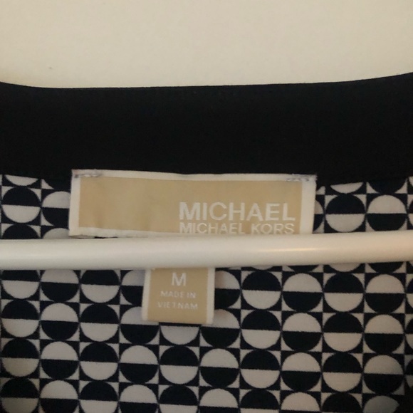 Michael Kors dress. Navy and white. Gold chain. medium - Picture 3 of 4